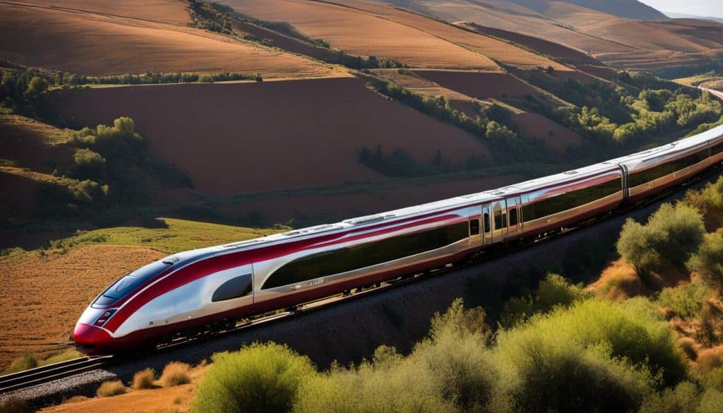 Moroccan railways high-speed train
